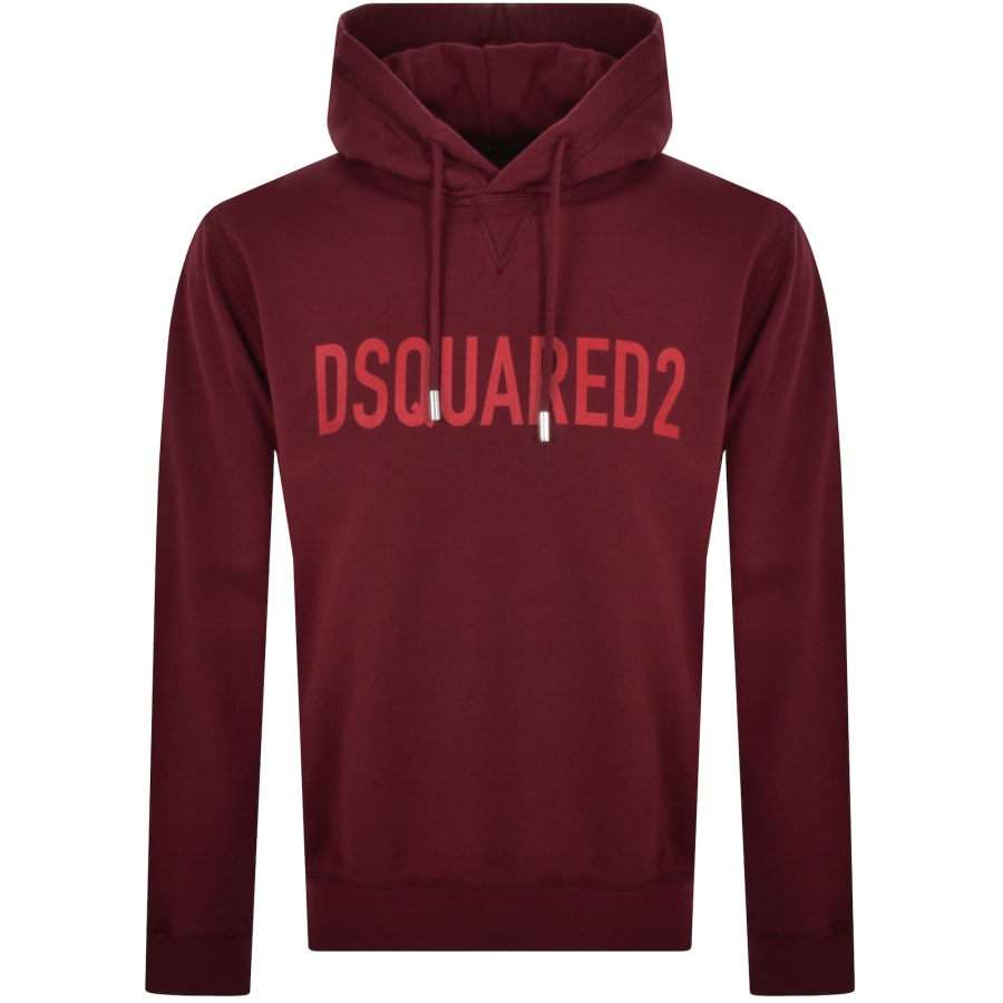 Red branded hoodie online